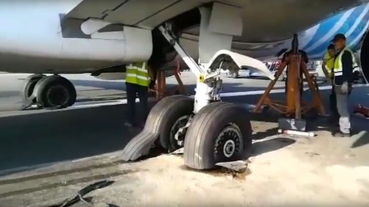 Rozerwało koła Boeinga 737 w trakcie lądowania. Lotnisko w Belgradzie było chwilowo nieczynne