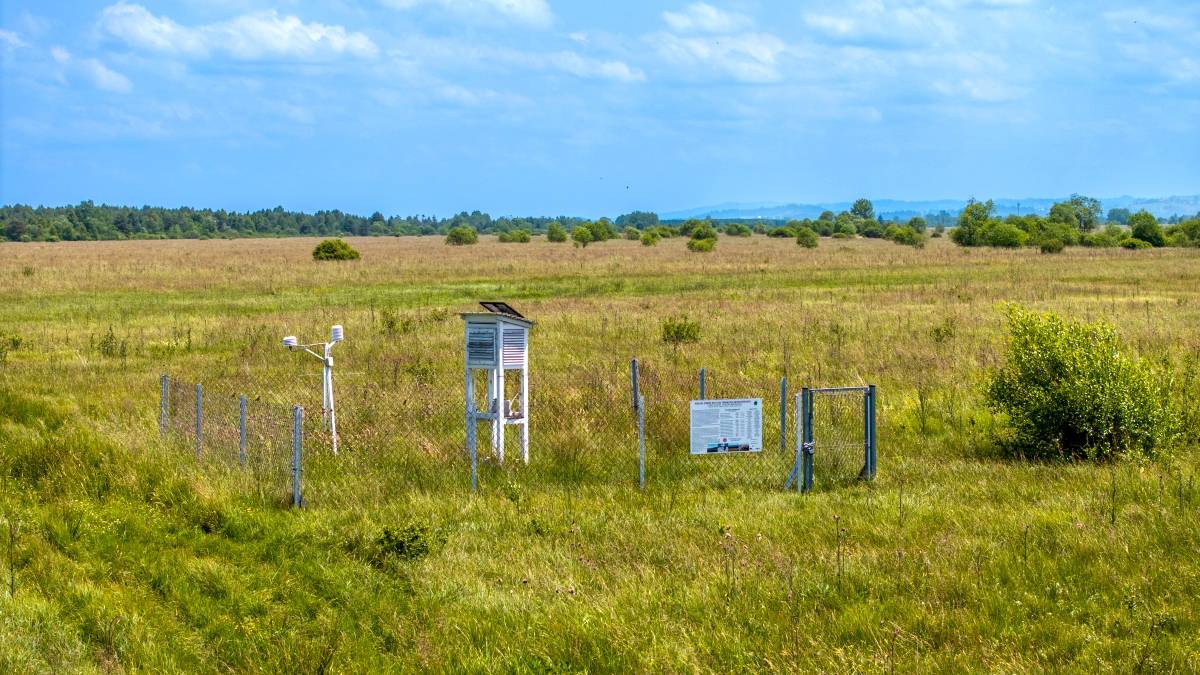 Stacja meteorologiczna na torfowisku Baligówka w Czarnym Dunajcu. Fot. TwojaPogoda.pl