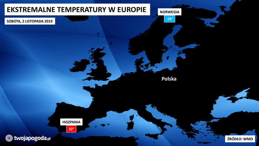 Niemal 60 stopni różnicy