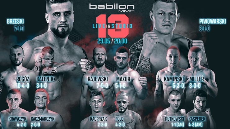 Sporty walki na żywo wracają! Oglądaj ważenie przed galą Babilon MMA 13 od 16:00
