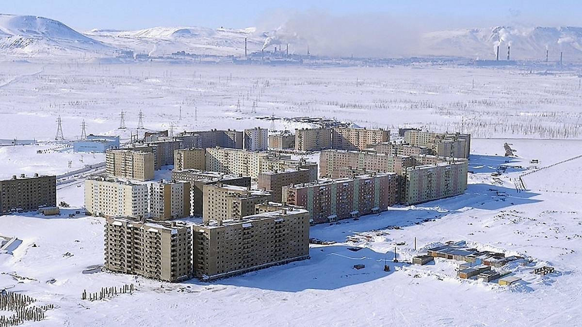 Panorama Norylska na Syberii. Fot. VK.