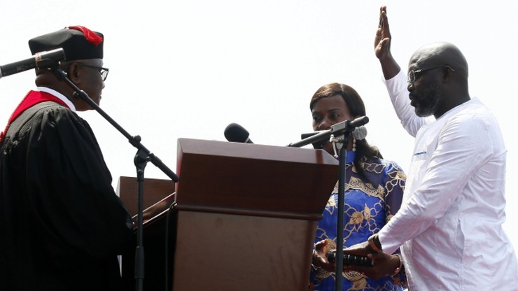 George Weah zaprzysiężony na prezydenta Liberii. Zastąpił laureatkę Pokojowej Nagrody Nobla