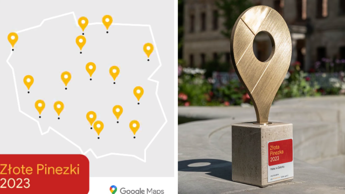 Google przyznało "Złote Pinezki". Te miejsca w Polsce warto odwiedzić