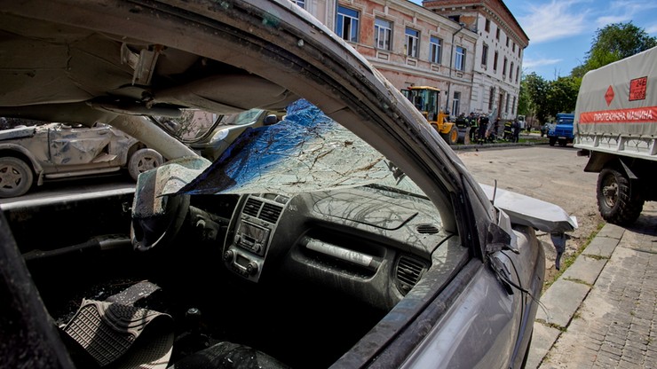 Ukraina. Dwie ofiary śmiertelne ostrzału mikrobusa ewakuacyjnego na południu kraju