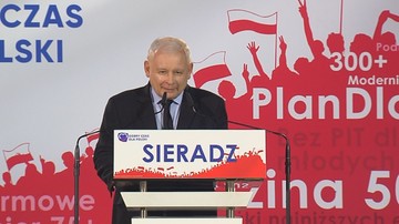 "Ze wszystkich swoich cech, najbardziej sobie cenię imię". Kaczyński żartuje na konwencji PiS