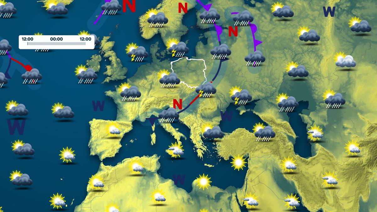 Synoptycy Albedo prognozują burze i deszcz nie tylko w środę, lecz również w kolejnych dniach