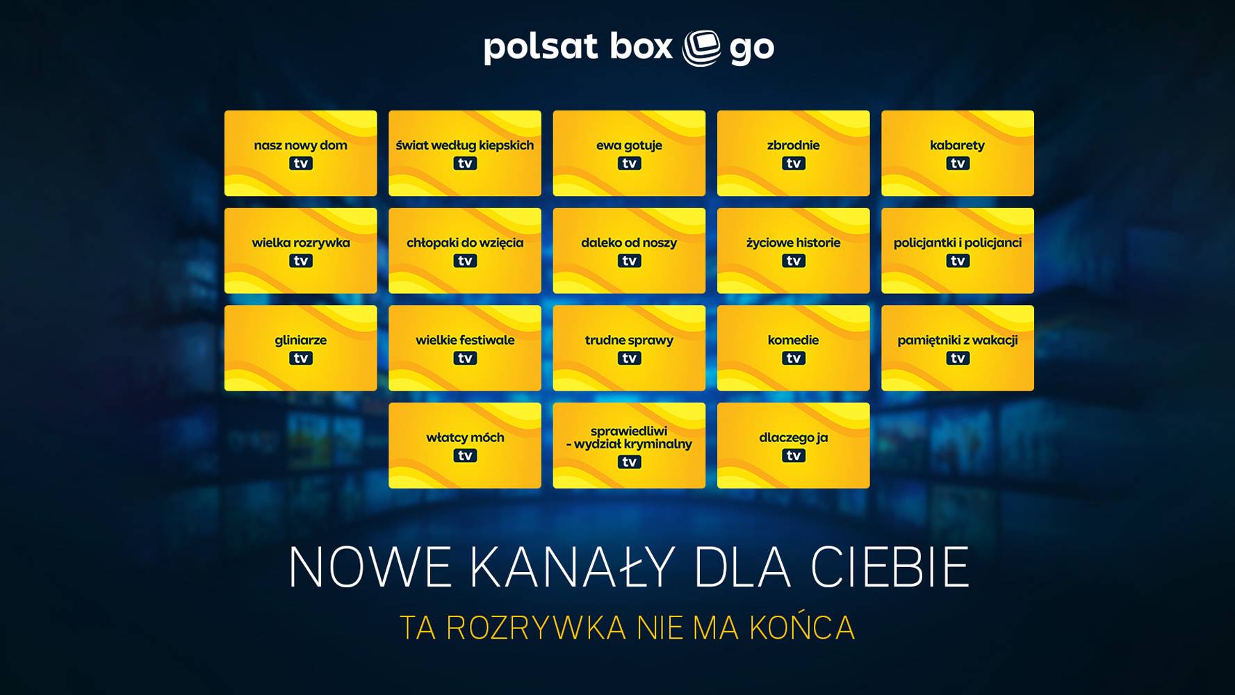 18 kanałów internetowych typu FAST w Polsat Box Go