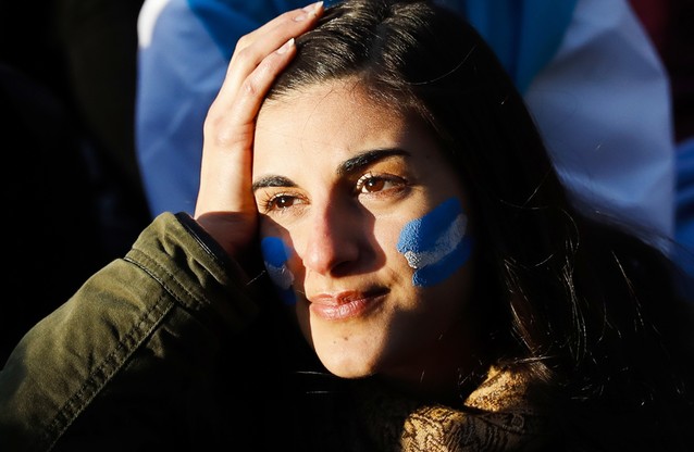 Smutek Argentyńczyków po porażce z Chorwacją