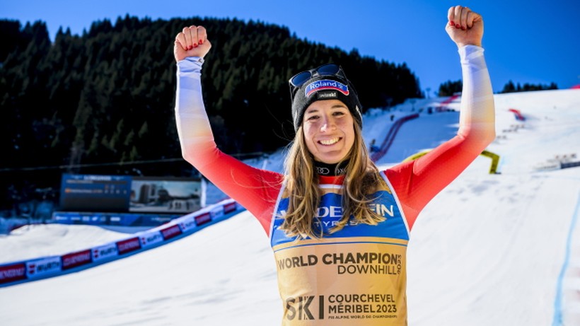 Triumf Jasmine Flury w zjeździe, Sofia Goggia ominęła bramkę