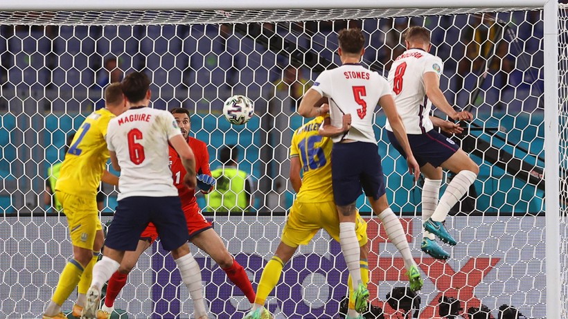 Euro 2020: Ukraina - Anglia 0:4. Gol Jordana Hendersona