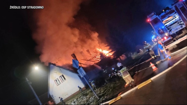 Warmińsko-mazurskie: Pożar we wsi Szeplerzyzna. Sześć rodzin bez dachu nad głową