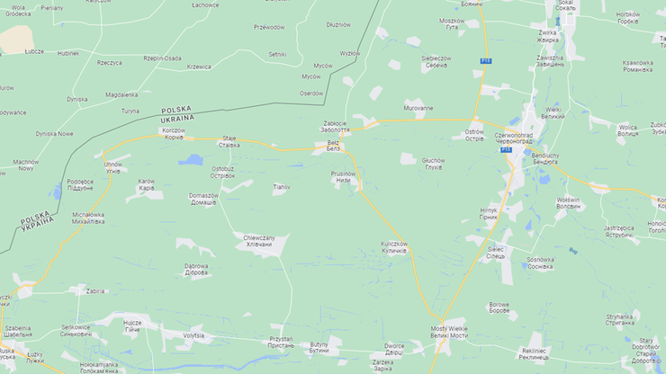 Ukraina, powiat czerwonogrodzki: Atak rakietowy Rosjan w pobliżu granicy z Polską