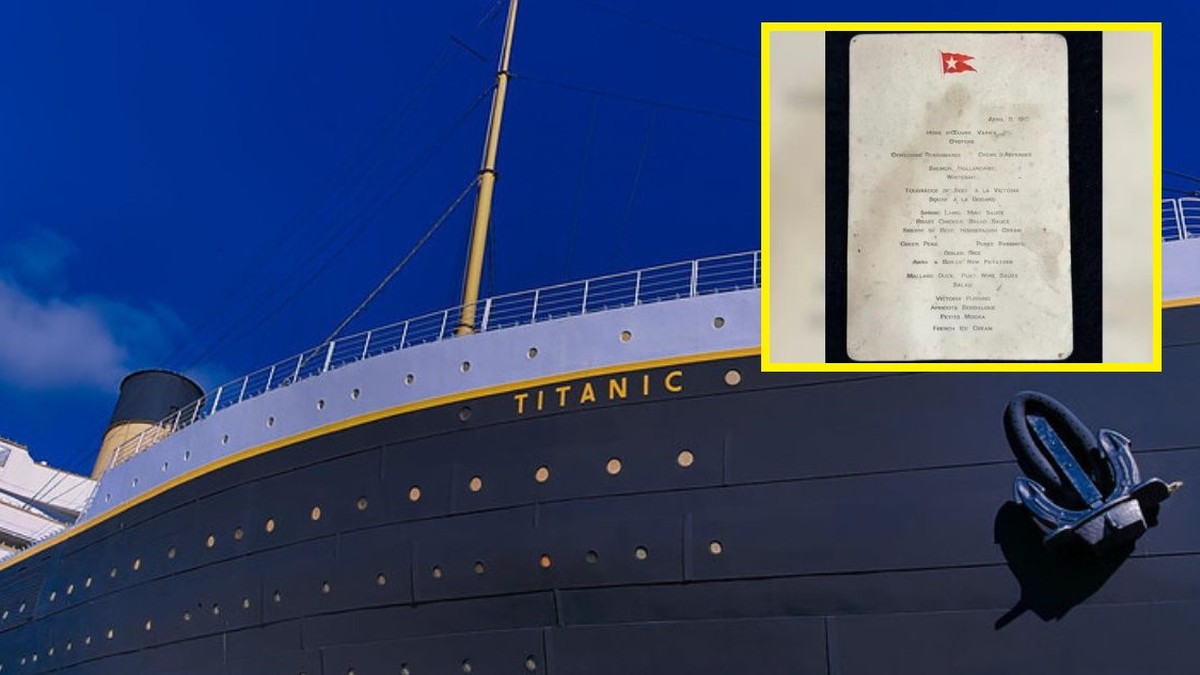Menu z Titanica wystawione na aukcję. Jest warte fortunę