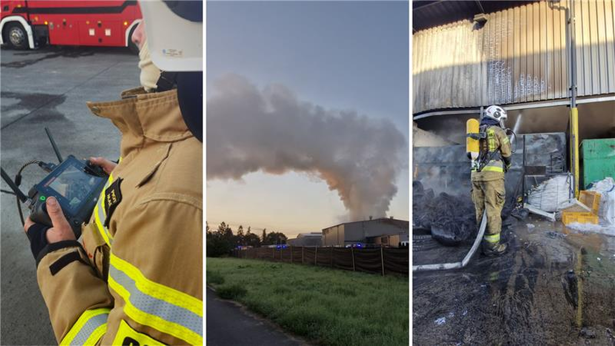 Ogromny pożar hali w Małopolsce. 100 strażaków walczy z ogniem