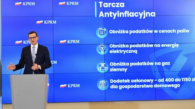 Premier Morawiecki: chcemy, by tarcza antyinflacyjna zaczęła chronić Polaków od przyszłego miesiąca