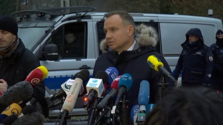 Polsat News: Andrzej Duda przyjechał do Przewodowa