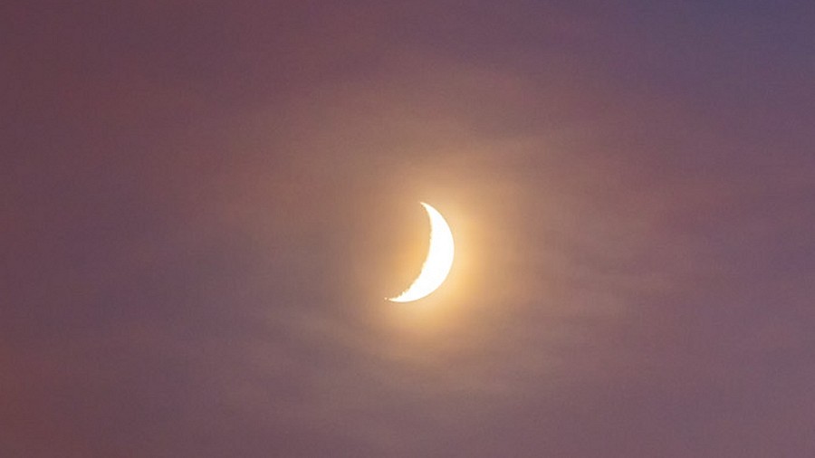 Spotkanie Księżyca, Jowisza i Saturna. Fot. Witold Ochał / witoldochal.blog