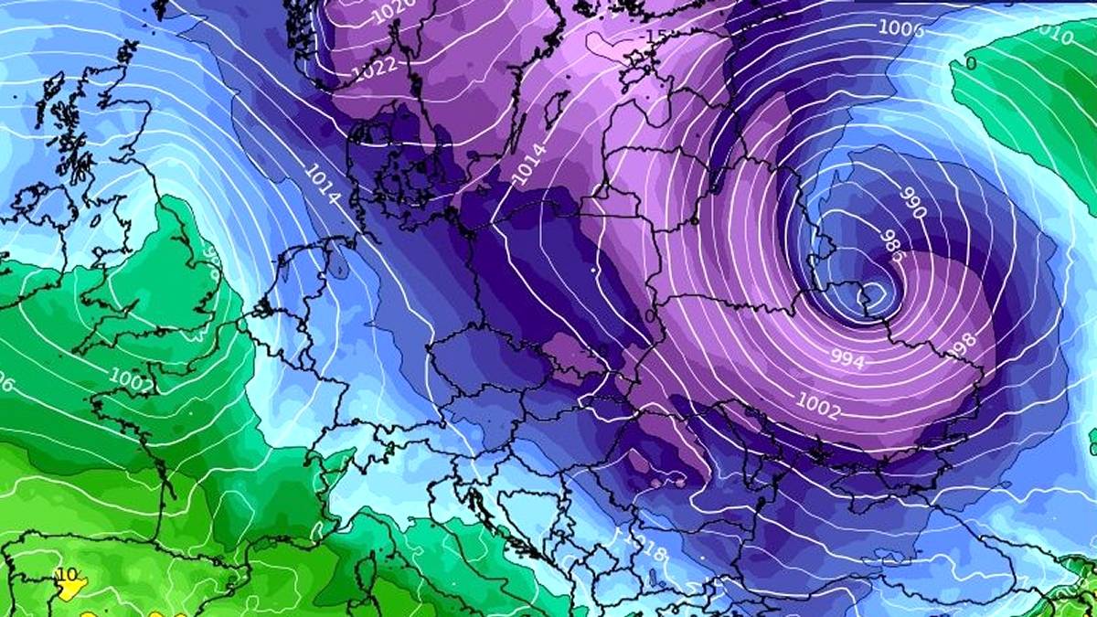Czeka nas diametralna zmiana pogody. Fot. Wxcharts.com