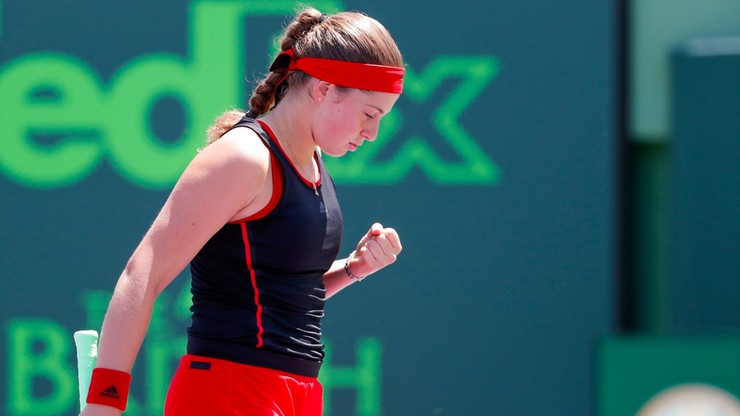 WTA w Miami: Ostapenko trzecią półfinalistką