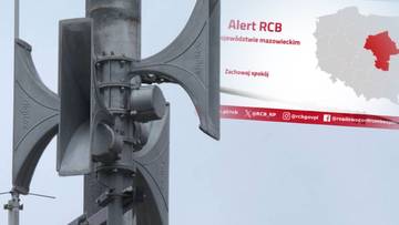 Na Mazowszu zawyją syreny alarmowe, wysłano alert RCB.