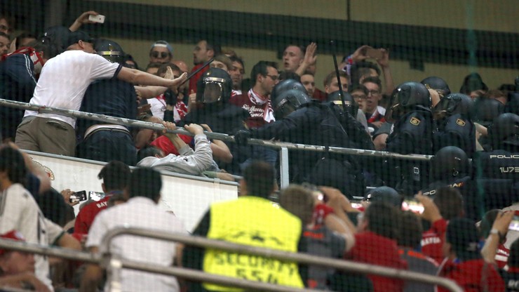 Hiszpańska policja starła się z kibicami Bayernu Monachium!