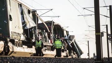 Wypadek pociągu w Danii. Sześć osób zginęło [WIDEO]