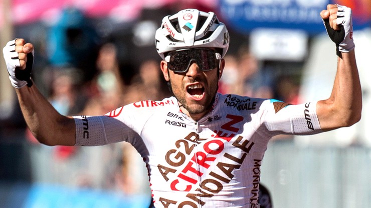 Giro d'Italia: Andrea Vendrame wygrał etap. Egan Bernal wciąż liderem