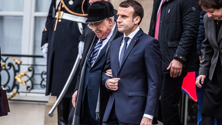 Macron popiera Abbasa, ale apeluje o cierpliwość w sprawie Palestyny