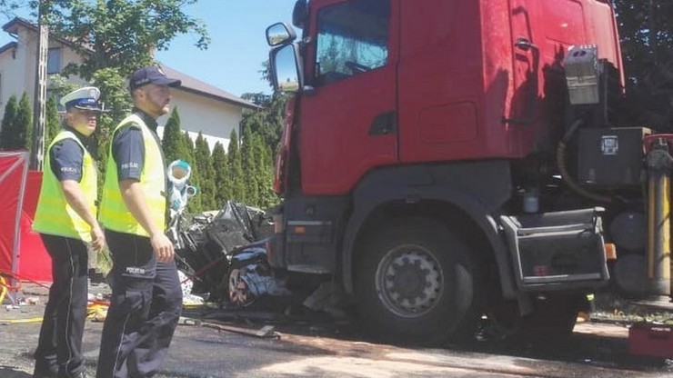 Tragiczny wypadek w Myszyńcu Starym. Kierowca ciężarówki usłyszał zarzut