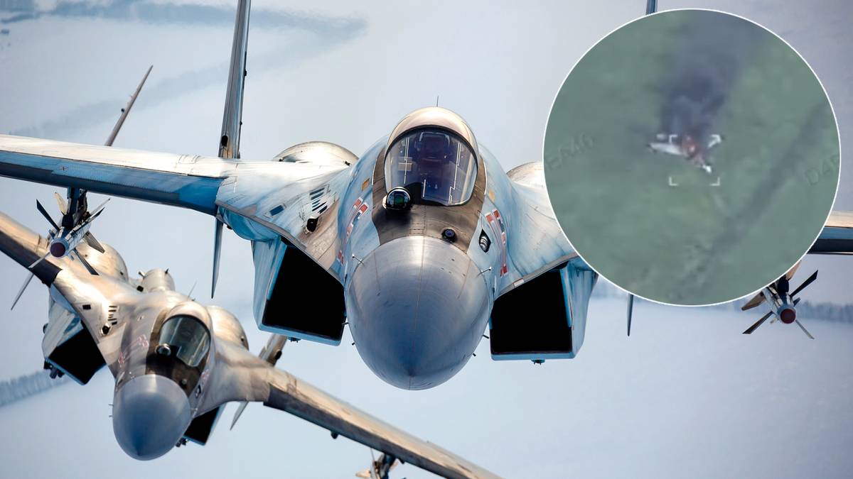 Bolesna strata Rosji. Ukraina zestrzeliła myśliwiec Su-35