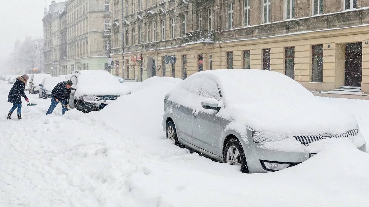 Trudna sytuacja drogowa. Fot. TwojaPogoda.pl