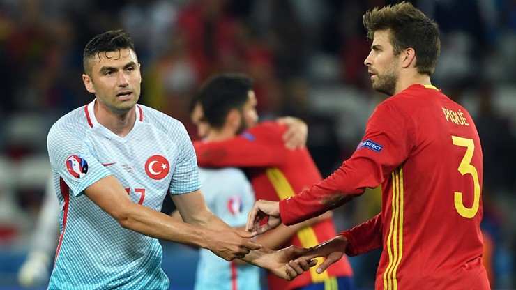 Euro 2016: Tureckie media podziękowały... hiszpańskim piłkarzom