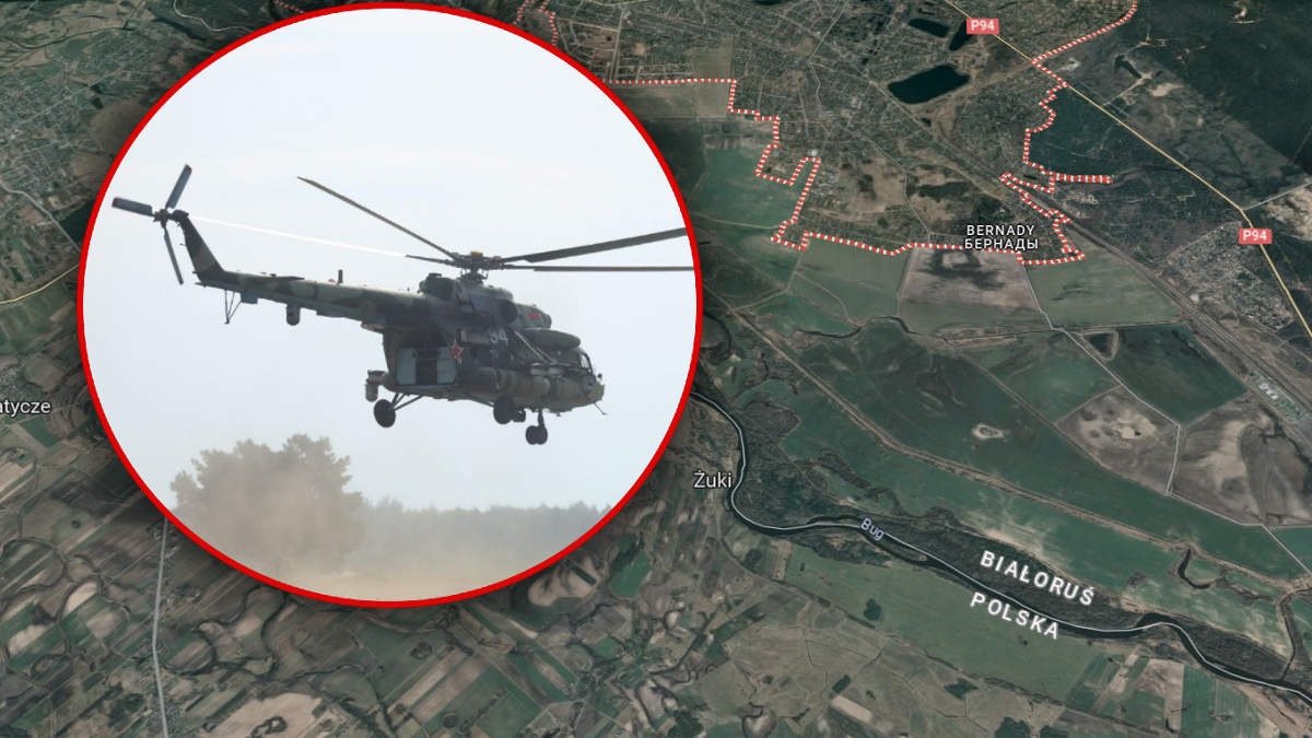 Białoruski śmigłowiec przy granicy Polski. W ramach ćwiczeń zrzucił skoczków spadochronowych