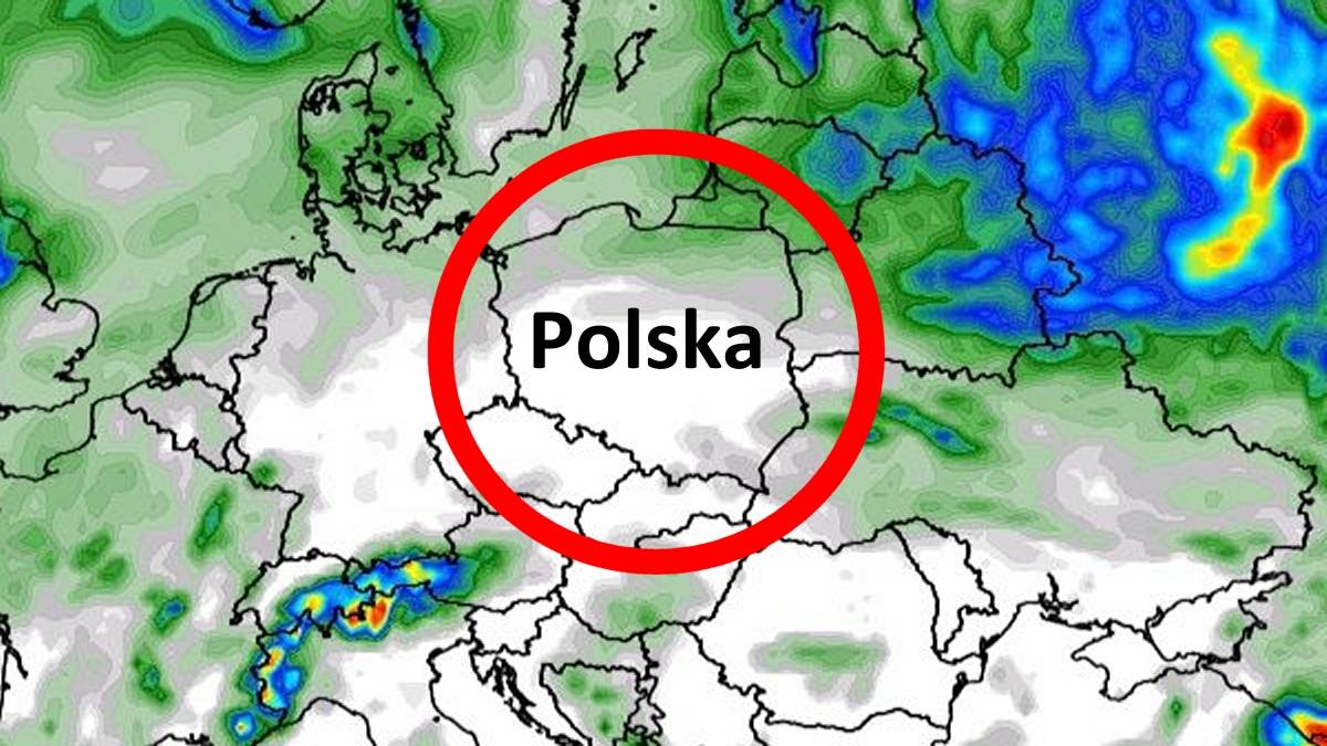 Sumy opadów będą bardzo niewielkie. Fot. wxcharts.com