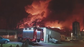 Potężny pożar w Wielkopolsce. Spłonęła hala produkcyjna
