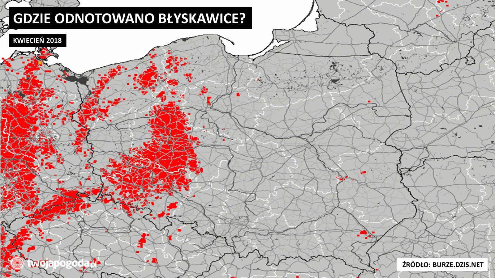 Gdzie tej wiosny przeszły burze?