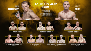 Babilon MMA 42. Pełna karta walk gali w Żyrardowie