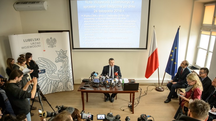Wojewoda wydał zarządzenie o wygaśnięciu mandatu prezydenta Lublina