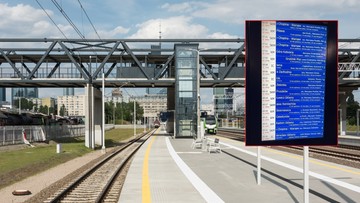 Duże opóźnienia pociągów w Warszawie