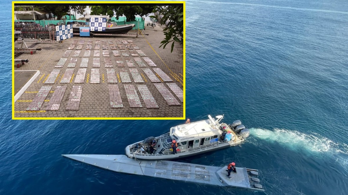 Kolumbia: Ciała i dwie tony narkotyków na przejętym statku