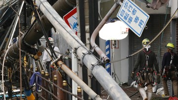 Tajfun Jebi uderzył w Japonię. Siedem osób nie żyje, wielu rannych