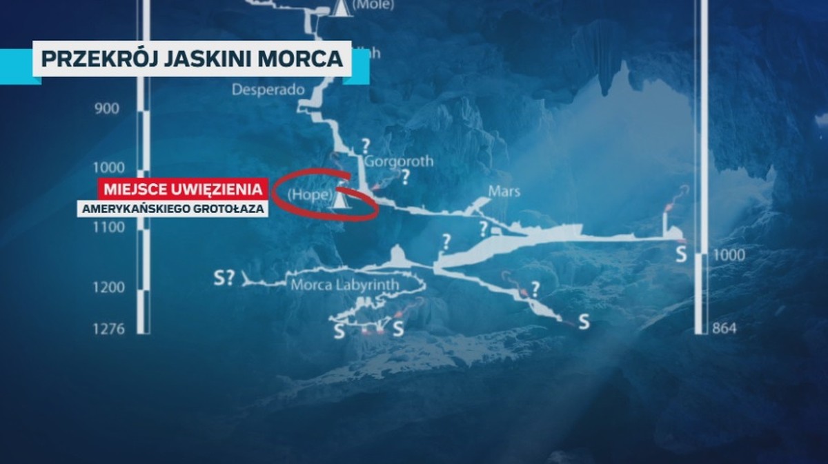 Turcja: Naukowiec utknął w jaskini Morca. W akcji ratunkowej pomagają Polacy