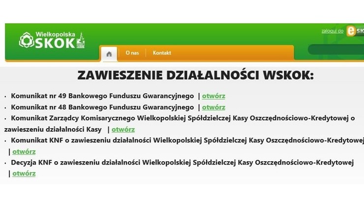 Sąd ogłosił upadłość Wielkopolskiej SKOK