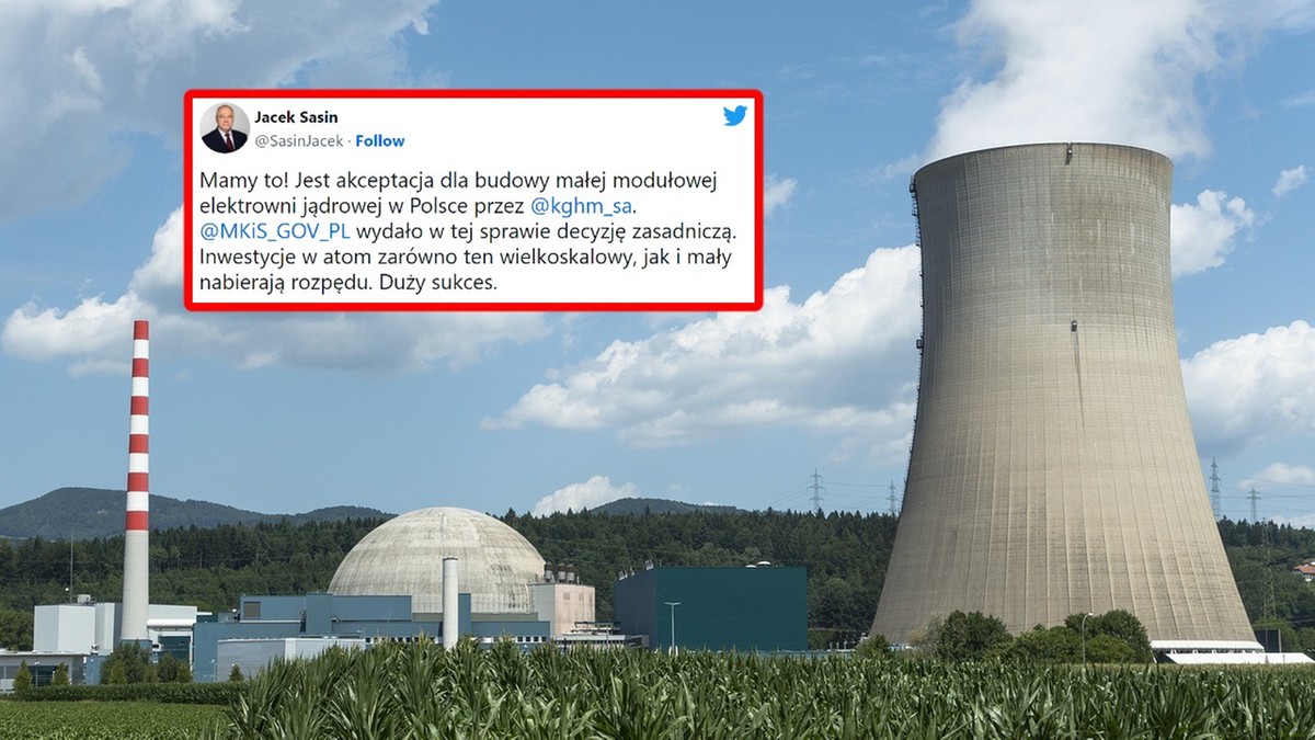 J. Sasin: Akceptacja dla budowy przez KGHM małej modułowej elektrowni jądrowej w Polsce
