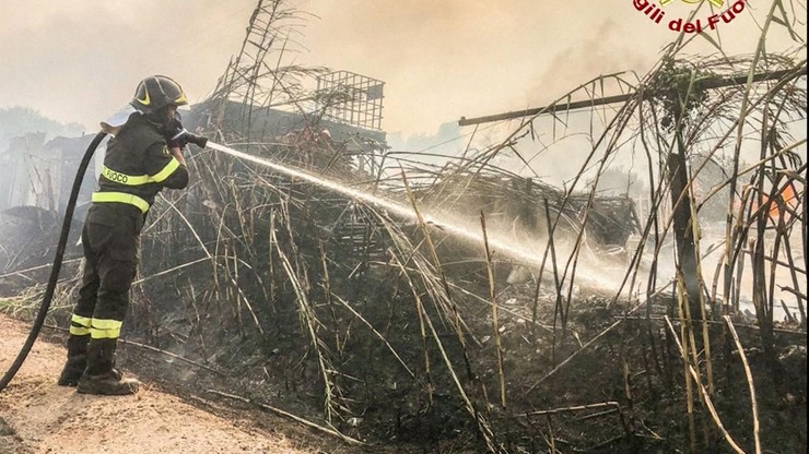 Włochy. Ogromne pożary na Sardynii. Setki ewakuowanych