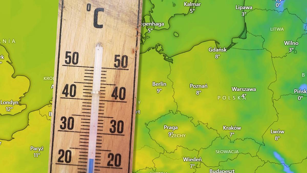 Które miasto w Polsce jest najcieplejsze? Fot. Windy.com