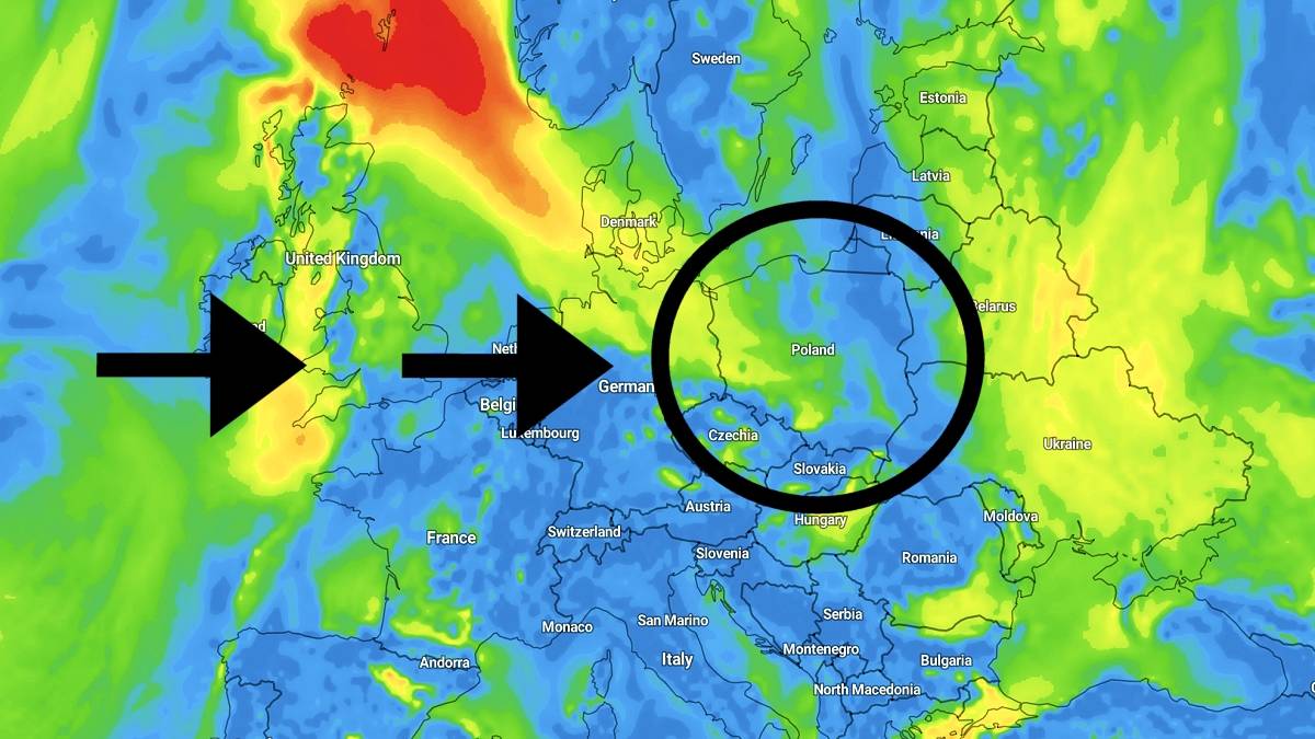 W stronę Polski zmierza wyż baryczny. Fot. imweather.com