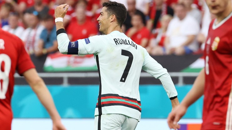 Euro 2020: Węgry - Portugalia 0:3. Gol Cristiano Ronaldo