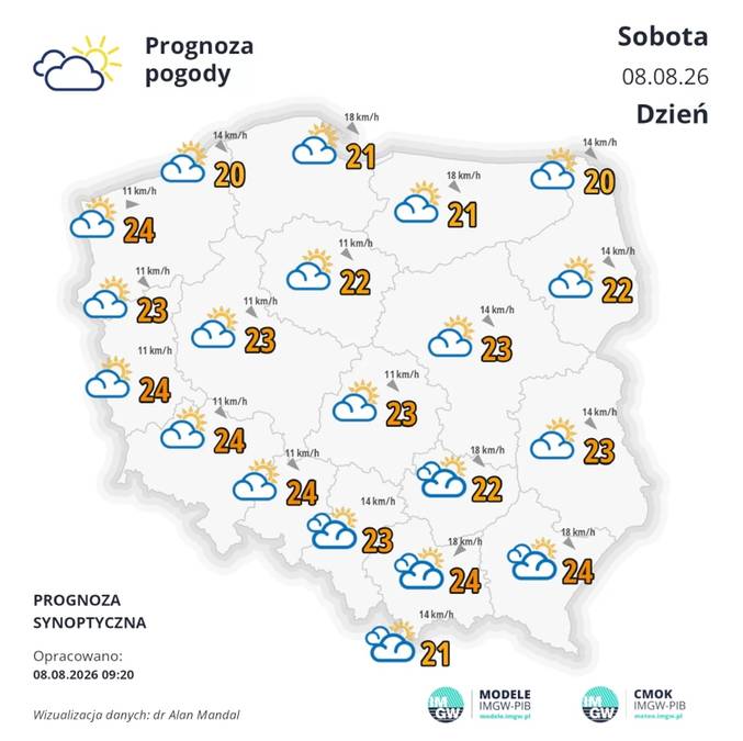 Prognoza pogody na niedzielę w Polsce