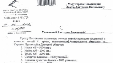 Rosyjski dowódca prosi mera o majtki i papier toaletowy dla swoich żołnierzy 
